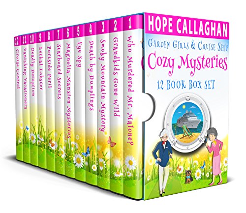 Book Cover Cozy Mysteries 12 Book Box Set: Garden Girls & Cruise Ship Cozy Mystery Series