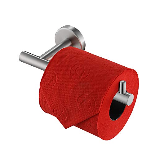 JQK Toilet Paper Holder, 5 Inch 304 Stainless Steel Tissue Paper Dispenser, Brushed Nickel Wall Mount