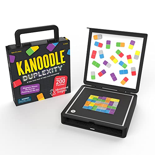 Book Cover Educational Insights Kanoodle Duplexity, Brain Teaser Puzzle Challenge Game for Kids, Teens, and Adults, Ages 7+