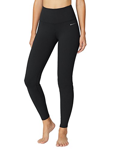 Baleaf Women's High Waist Yoga Pants Workout Running Capri Legging Inner Pocket