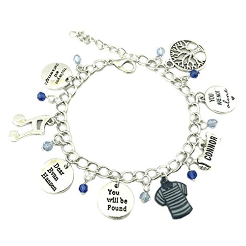 Broadway's Dear Evan Hansen Musical Assorted Metal Charms BRACELET