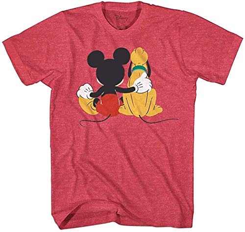Disney Mickey and Pluto Best Friends Adult T-Shirt
