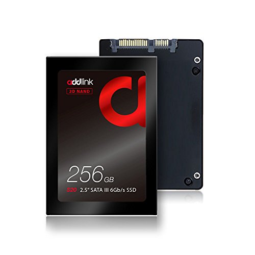 addlink S20 256GB SSD 3D NAND 2.5 inch SATA III 6Gb/s 7mm Internal Solid State Drive Read 510MB/s Write 400MB/s