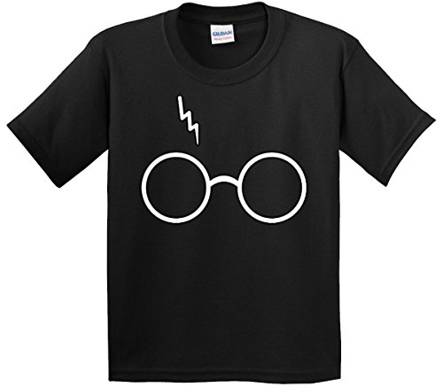 New Way 836 - Youth T-Shirt Harry Potter Glasses Scar Lightning Bolt