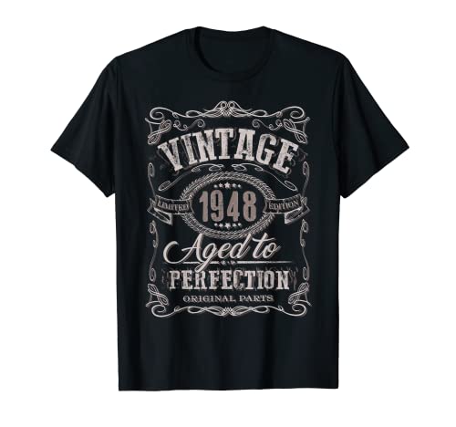 74th Birthday gift Vintage 1948 Aged 74 years old party T-Shirt