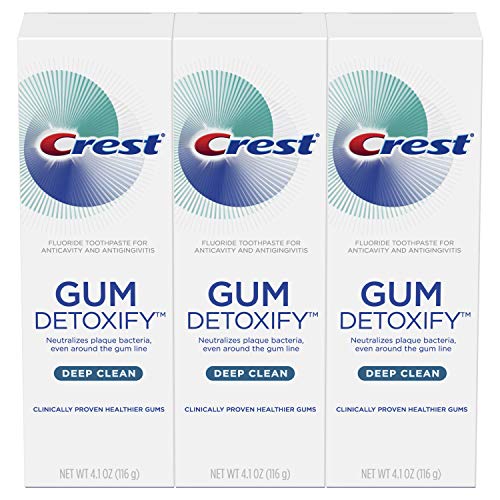 Book Cover Crest Toothpaste Gum Detoxify Deep Clean, 4.1oz (Pack of 3)