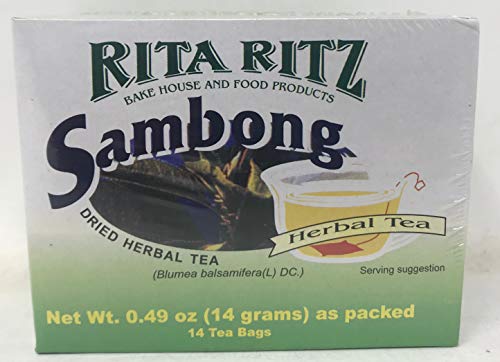 Rita Ritz Sambong Dried Herbal Tea 14 Tea Bags in One Pack