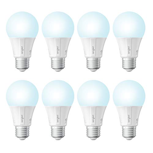 Book Cover Sengled Zigbee Smart Light Bulbs, Smart Hub Required, Works with SmartThings and Echo with built-in Hub, Voice Control with Alexa and Google Home, Daylight 60W Equivalent A19 Alexa Light Bulb, 8 Pack