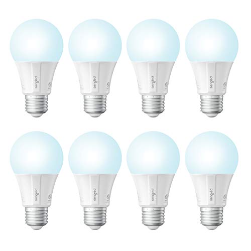 Sengled Zigbee Smart Light Bulbs, Smart Hub Required, Works with SmartThings and Echo with built-in Hub, Voice Control with Alexa and Google Home, Daylight 60W Equivalent A19 Alexa Light Bulb, 8 Pack
