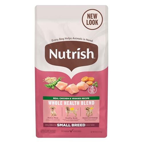 Rachael Ray Nutrish Little Bites Small Breed Premium Natural Dry Dog Food, Real Chicken & Veggies Recipe, 6 Pounds (Packaging May Vary)