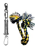 SoCal Bully Spring Pole - (1) Dog Conditioner - Muscle Builder - (1) $15 Value Heavy Duty 3 Knott Tug Rope Toy Included! - Healthy Teeth Flosser-Fun for Pitbull & All Breeds! - Free Prime Shipping!