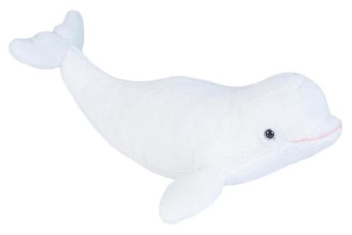 Book Cover Wild Republic Beluga Whale Plush Stuffed Animal, Plush Toy, Gifts for Kids, Cuddlekins, 15 Inches