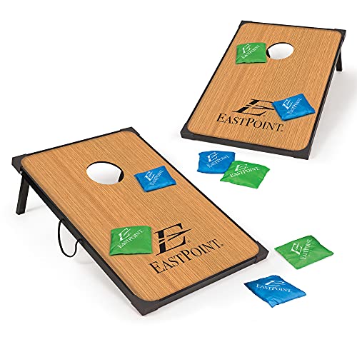 EastPoint Sports Cornhole Game Set Bean Bag Toss MDF - 2' x 3' Boards and 8 Premium Bean Bags Included â€“ perfect for Backyard, Beach, Park, Tailgates, Outdoors and Indoors