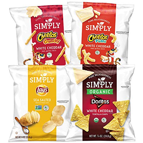 Simply Brand Organic Snacks, Simply Variety Pack, 0.875 Ounce (Pack of 36) - Assortment May Vary