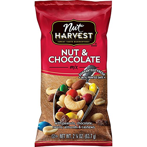 Book Cover Nut Harvest & Chocolate Mix, 2.25 Oz, Pack of 16