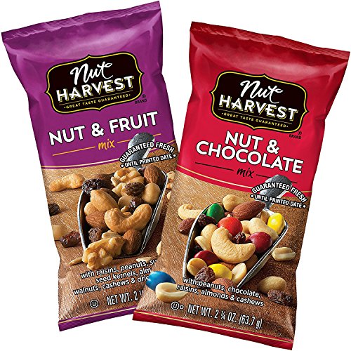 Book Cover Nut Harvest Trail Mix Variety Pack, 2.25 Ounce (Pack of 16)
