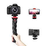 Camera Tripod Fotopro Flexible Phone Tripod Bendable Tripod for Mini Camera Handheld Tripod Stand for iPhone Vlogging Travel Video