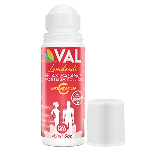 VAL Topical Magnesium Pain Relief Concentrated Formula â€“ 3 oz Roll-on â€“ with Arnica and Herbal Blend Provides Relief for Back, Neck, Hands, Feet and Other Pain Points â€“ Joint and Muscle Recovery