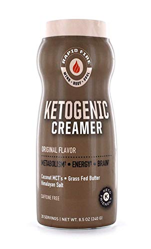 Rapid Fire Ketogenic Creamer with MCT Oil for Coffee or Tea, Supports Energy and Metabolism, Weight Loss, Ketogenic Diet 8.5 oz. (20 servings)