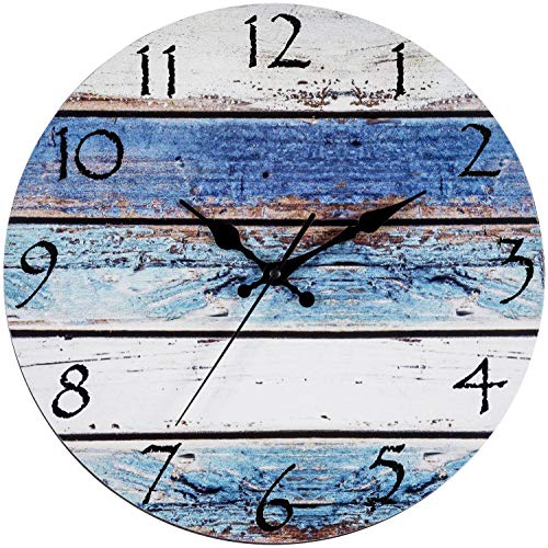 Book Cover Bernhard Products Rustic Beach Wall Clock 12