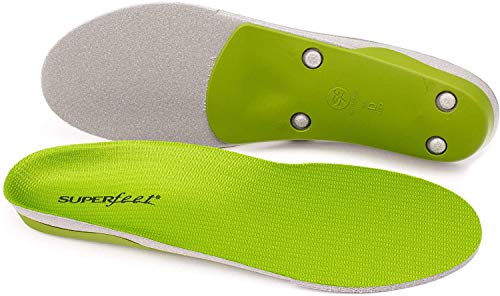 Superfeet GREEN Insoles, Professional-Grade High Arch Support, Orthotic Shoe Inserts for Maximum Support, Unisex, Green