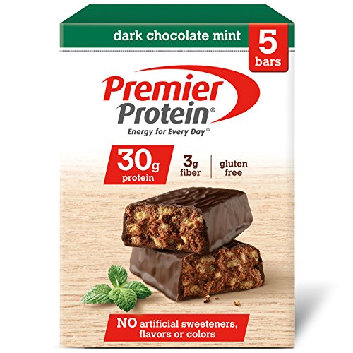 Premier Protein 30g Protein Bar, Dark Chocolate Mint, 2.53 oz Bar, (5 Count)