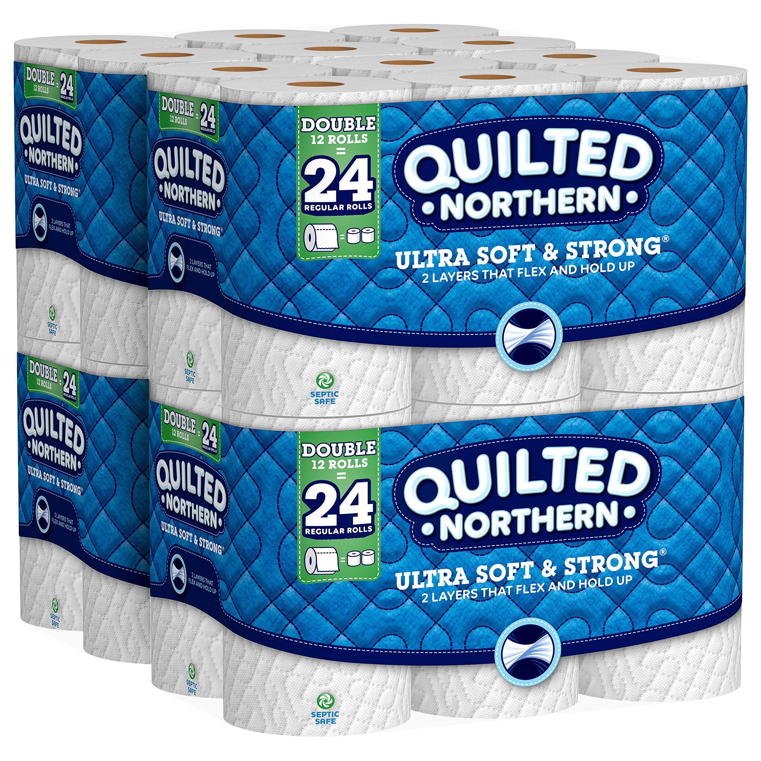 Book Cover Quilted Northern Ultra Soft & Strong Toilet Paper, 48 Double Rolls, 48 = 96 Regular Rolls,12 Count (Pack of 4)