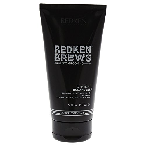 Redken Brews Holding Gel For Men, Medium Hold, Medium Shine, Flake-Free, 5.0 fl. oz