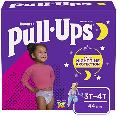 Pull-Ups Night-Time Girls' Training Pants, 3T-4T, 44 Ct
