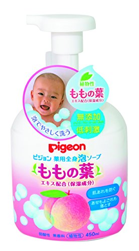 Book Cover Pigeon Medicated Lotion Pump (Leaves of Peach) 450ml (Quasi-drug) (0 Months To) (Japan)