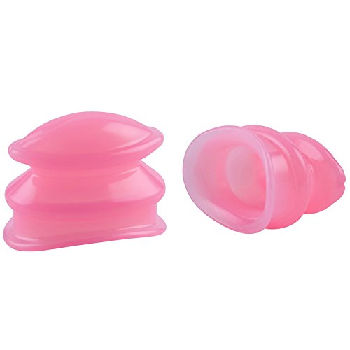 Soft Silicone Pout Lips Enhancer Plumper Tool Device makes Your Lip Looks More Full but only lasts 2 hours at most (Pink-Mini)