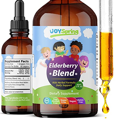 Book Cover Kids Elderberry Syrup for Toddlers - Immune Syrup Elderberry Cough Syrup Kids - Natural Elderberry Syrup for Kids