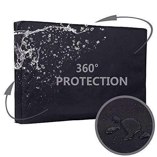 NAJAE TV Cover 52"- 55" Outdoor Weatherproof Dust-proof 360°Sealed Soft INTERIOR FABRIC