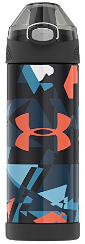 Under Armour Protege 16 Ounce Stainless Steel Water Bottle, Orange Fracture