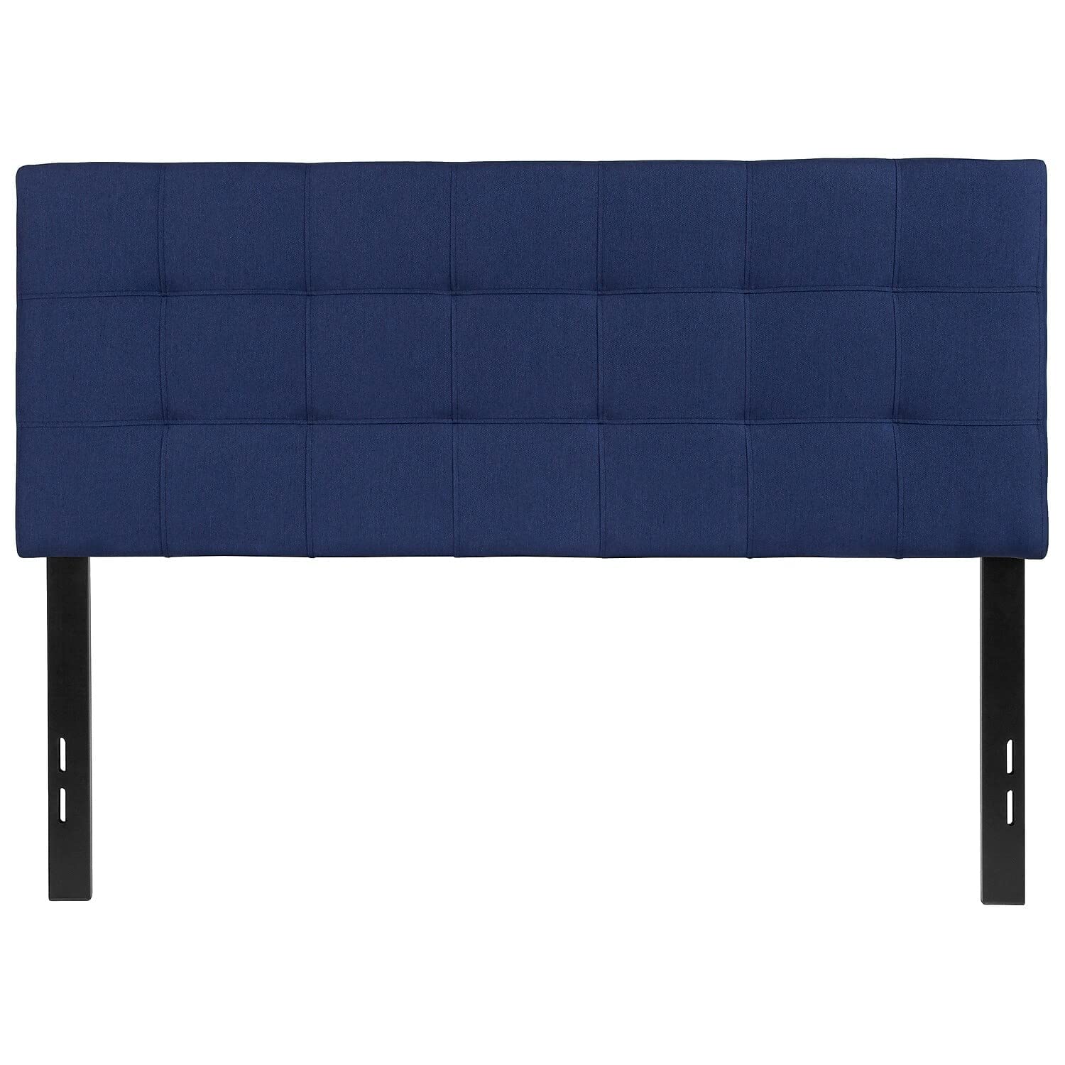 Book Cover Flash Furniture Bedford Tufted Upholstered Full Size Headboard in Navy Fabric Full Navy