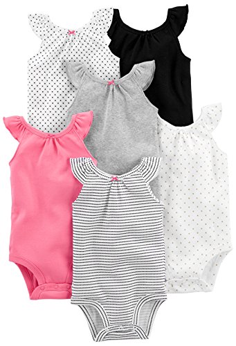 Simple Joys by Carter's Baby Girls' 6-Pack Sleeveless Bodysuit