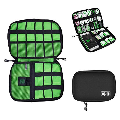 Universal Cable Organizer Bag for Travel and Houseware Storage, YUEMI Small Electronics Accessories Cases for Various USB Cables Earphone Charger Phone