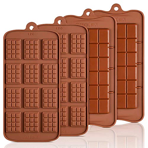 Silicone Break Apart Chocolate Molds - Candy Protein and Engery Bar Silicone Mold