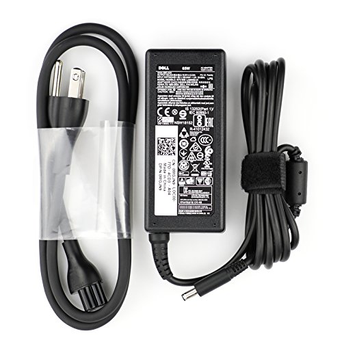 New Genuine OEM Original Dell 65W 4.5mm Tip Replacement AC adapter for Dell Inspiron 5551, Inspiron 5555, Inspiron 5558, Inspiron 5755, Inspiron 5758, Inspiron 7348, Inspiron 7558.