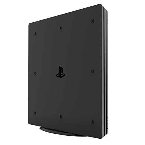 Book Cover Stealth PS4 Slim/ PS4 Pro Vertical Stand PS4 Pro PS4 Slim Stand - Steel Weighted and Non-Slip Base Black