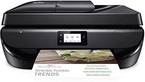Book Cover HP OfficeJet 5255 Wireless All-in-One Printer, HP Instant Ink, Works with Alexa (M2U75A), Black