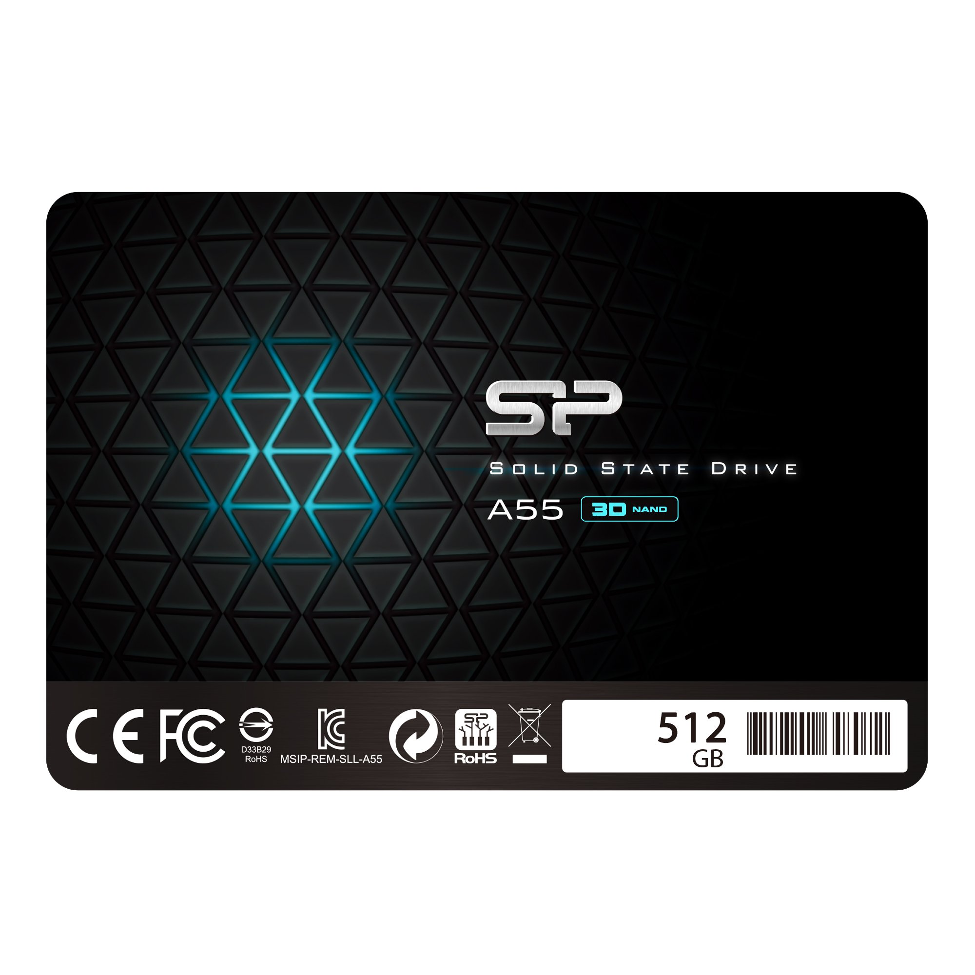 Book Cover SP 512GB SSD 3D NAND A55 SLC Cache Performance Boost SATA III 2.5