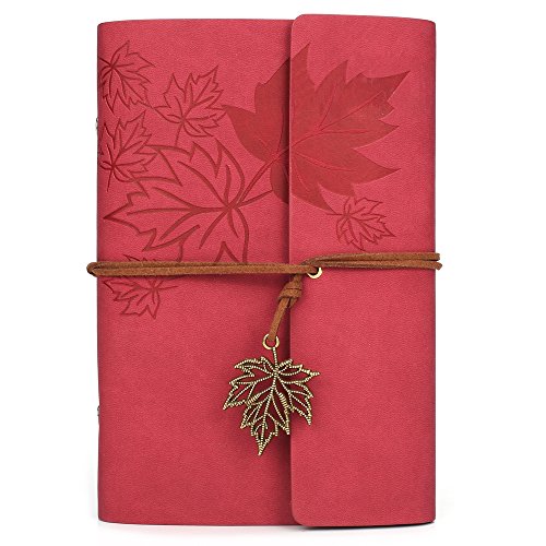 Leather Journal Notebook, Vintage Refillable Blank Notebook for Women Men, Cute Sketchbook with Unlined Paper for Sketching, Drawing, Writing, Scrapbook, Travel Journal Gift Idea, Teal