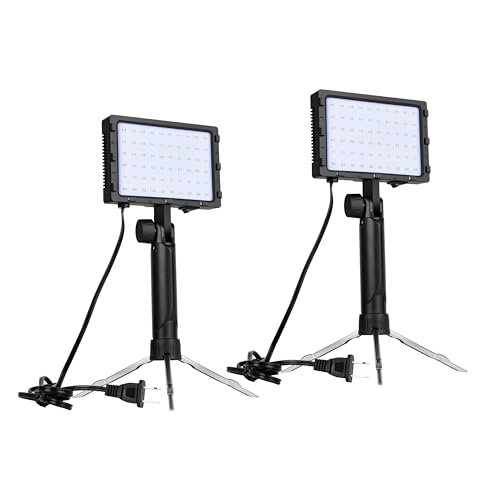 Emart 60 LED Continuous Portable Photography Lighting Kit for Table Top Photo Video Studio Light Lamp with Color Filters - 2 Packs