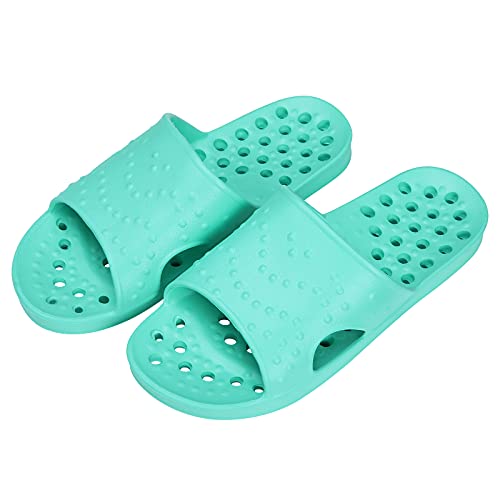 Book Cover shevalues Shower Shoes for Women Quick Drying Pool Slides Beach Sandals with Drain Holes