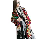 DANA XU 100% Merino Wool Extra Large Pashmina Shawl and Wraps For Women Cashmere Scarf Winter Oversized Floral Blanket