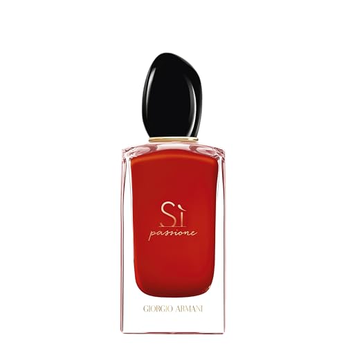 Armani Beauty – Sì Passione – Eau de Parfum – Vanilla Perfume for Women – Floral Citrus Fragrance – Blackcurrant Nectar, Damascena Rose, Black Tea Notes - 3.3 Fl Oz