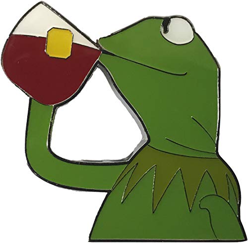 Balanced Co. Kermit None of My Business Enamel Pin Kermit Pin Kermit Sipping Tea Lapel Pin
