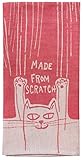 Blue Q Made from Scratch Woven Jacquard Dish Towel - Funny Kitchen Towels, 100% Cotton, Durable, Soft & Super Absorbent, Machine Washable & Fade-Resistant, Functional Gift Ideas, Size 28" x 21"