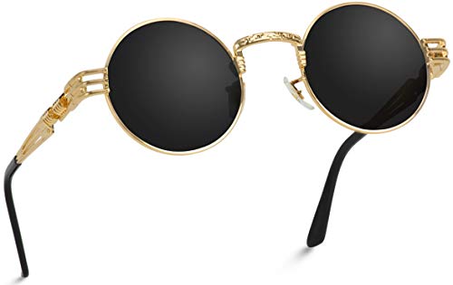 WearMe Pro - Metal Frame Retro Round Clear Lens Glasses
